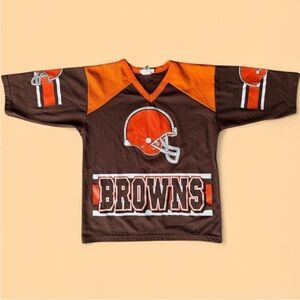 Vintage Brown and Orange Football Jersey Cleveland Browns #fangear